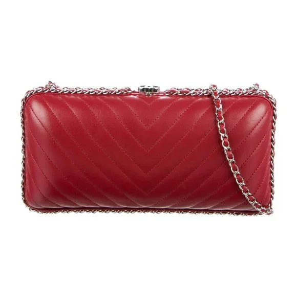 CHANEL Chevron Chain Around Clutch - Picture 2 of 5